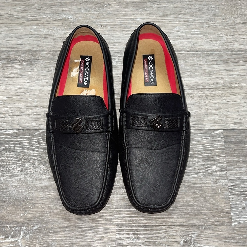 RocaWear Ludlow Black Comfort Classic Slip Ons Car Shoes Men
Size: US 11 / EU 44